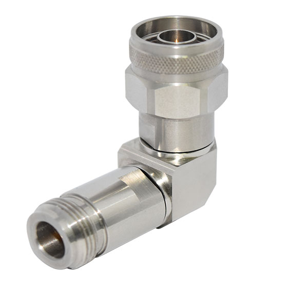18GHz N(母頭)-N(公頭)射頻轉(zhuǎn)接器,90°直角彎